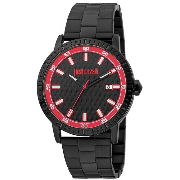Just Cavalli Black Stainless Steel Dress Men´s Watch